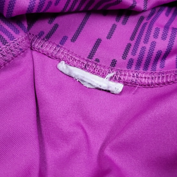 ADIDAS Cropped Leggings Pink & Purple Athleisure S - Picture 6 of 7
